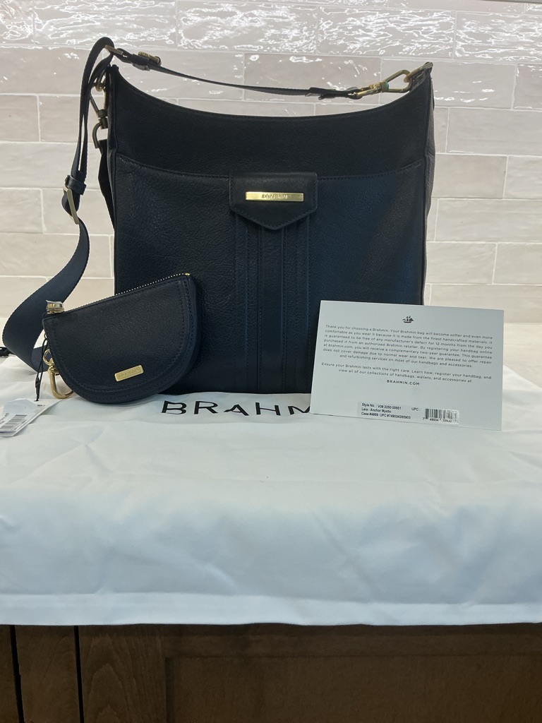 Brahmin Leia (Euc) And Britt Coin Purse (Nwt) In Anchor Mystic